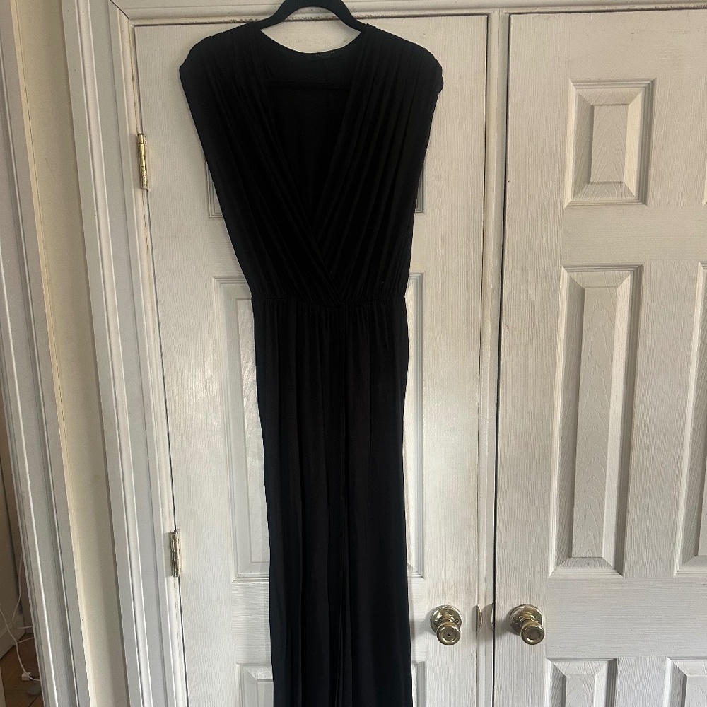 All Saints Black Grecian Dress
